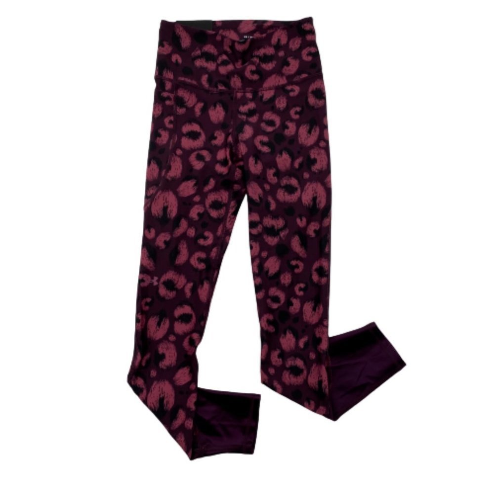 Under Armour Women's High Rise Ankle 7/8 Length Leggings Burgundy Purple Size XS - Picture 3 of 9